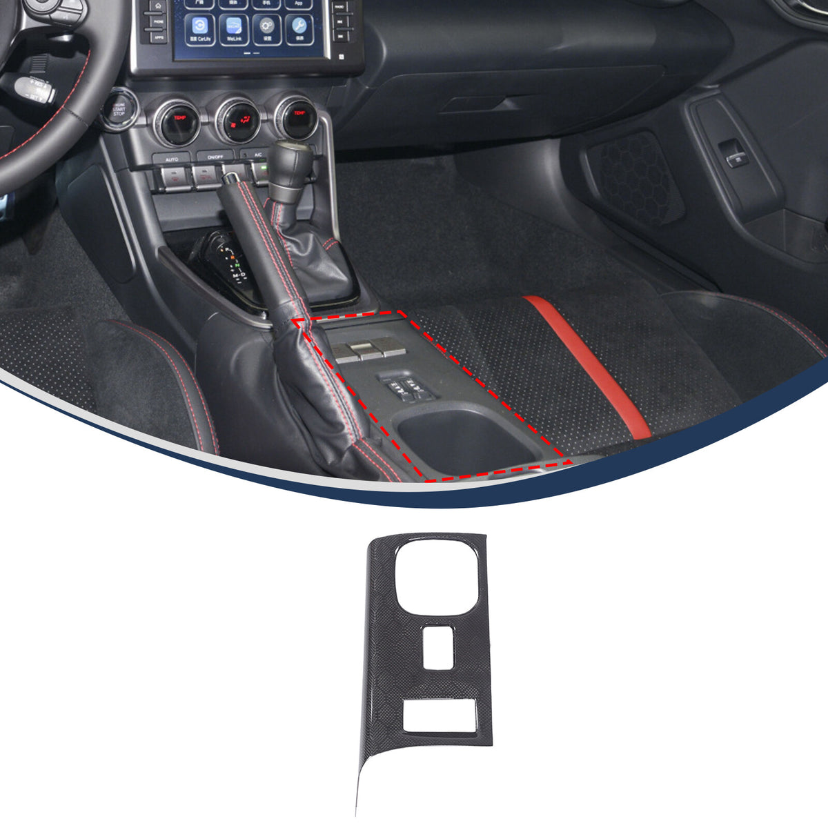 Honeycomb Seat Adjustment Heating Button Cover For Subaru BRZ Toyota GR86 AT 22+ 11