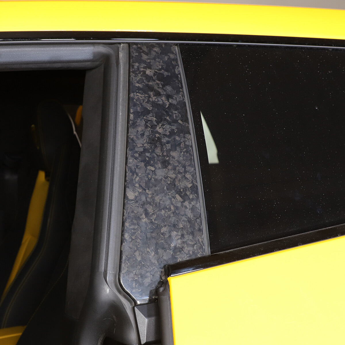 Forged Carbon Pillar Posts Door Window Trim Cover For Lamborghini URUS 2018-23 11