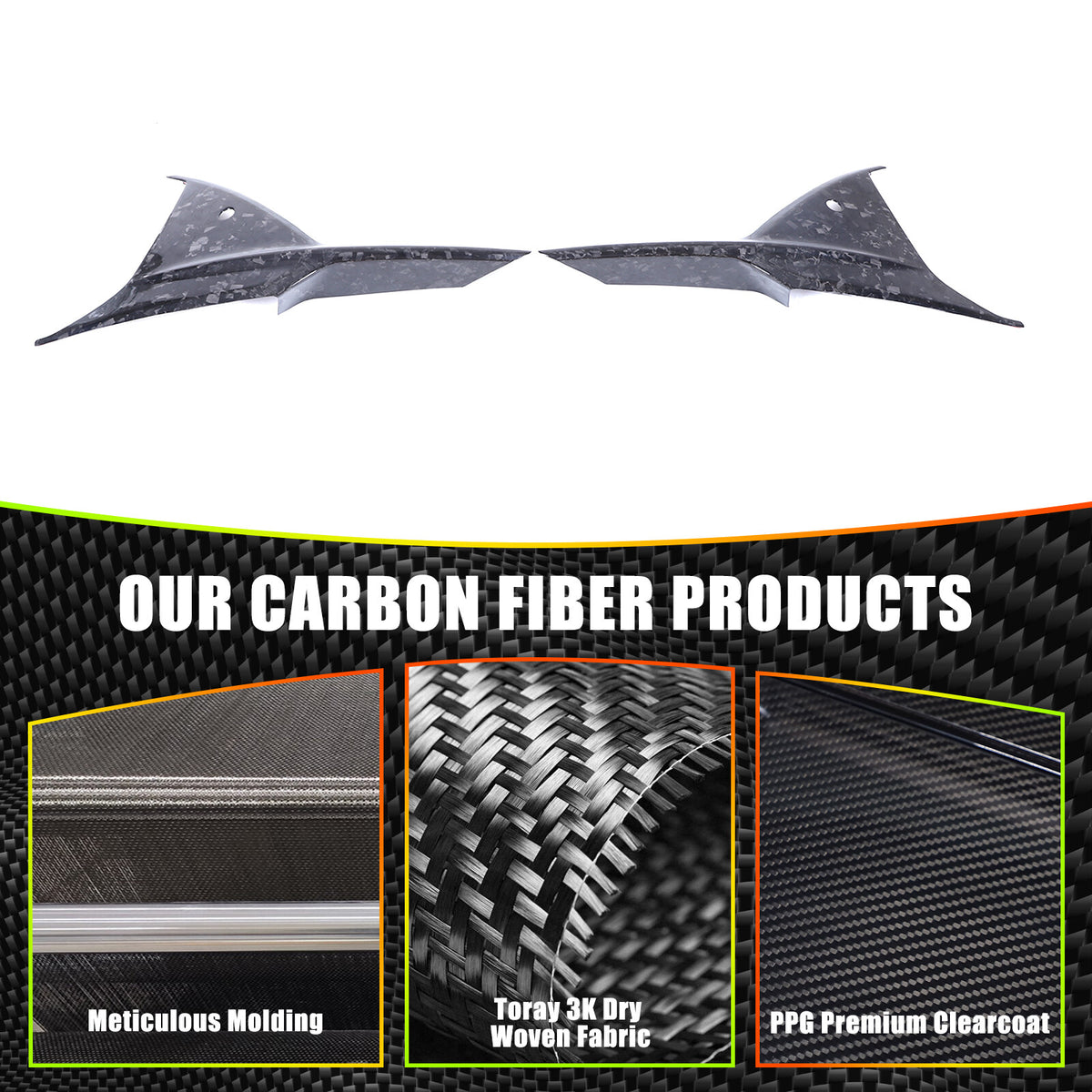 Forged Real Carbon Fiber Front bumper Grille camera Trim For Lotus EMIRA 2023-25 16