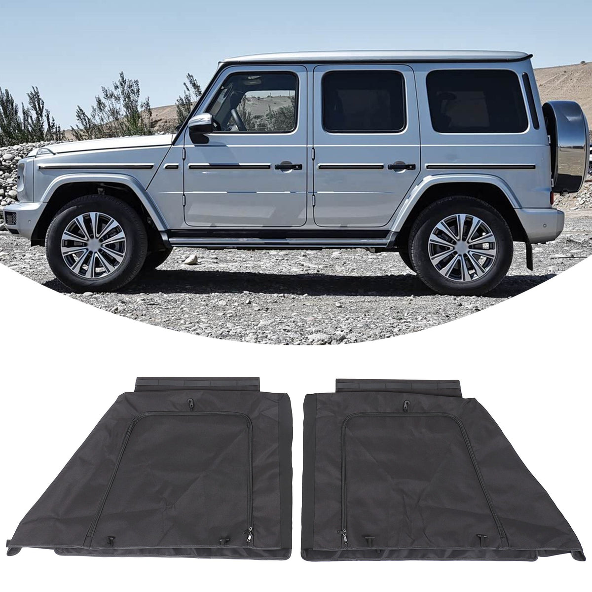 Front Door Window Sun Shade For Mercedes-Benz G-Class W463 G500 2004+ 6