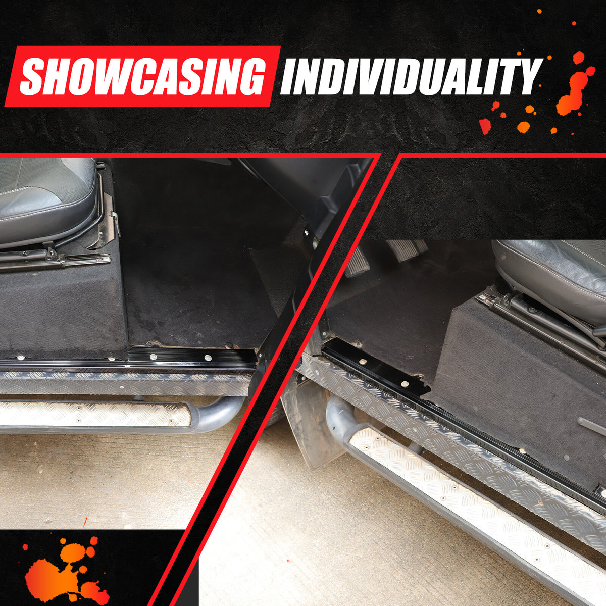 Steel Interior Door Sill Trim Guard Plate Trim For LR Defender L316 2004-2018 23