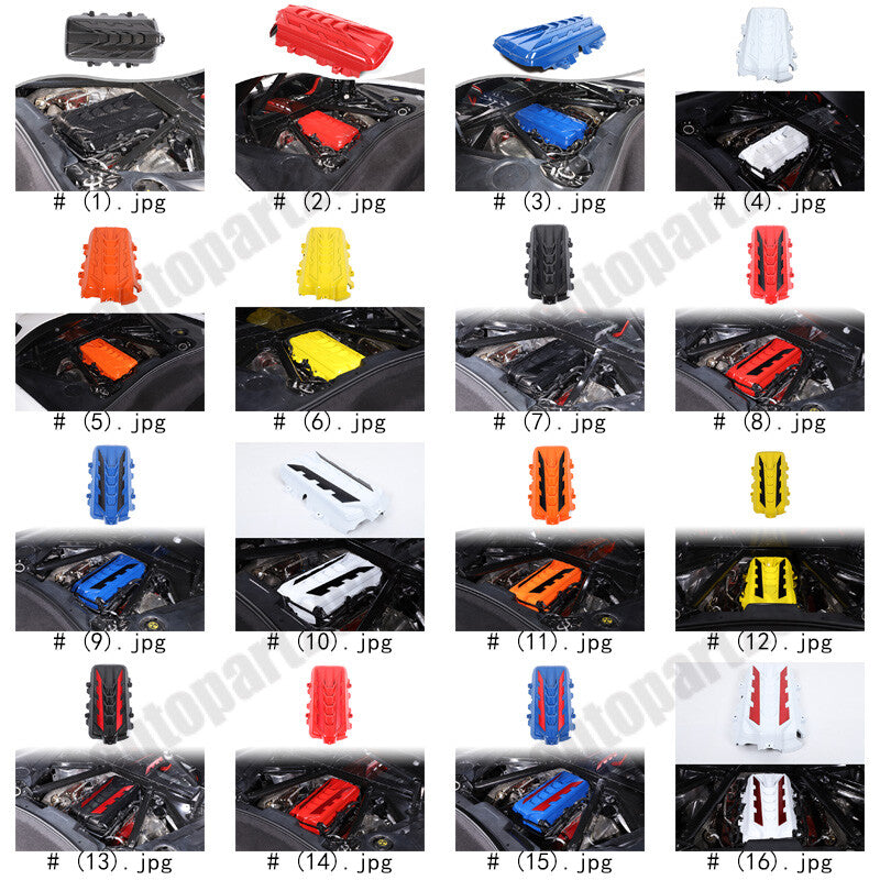 Replace Engine Hood Panel Trim Cover Cap For Corvette C8 Coupe 2020-26 - Variants 16-20 2