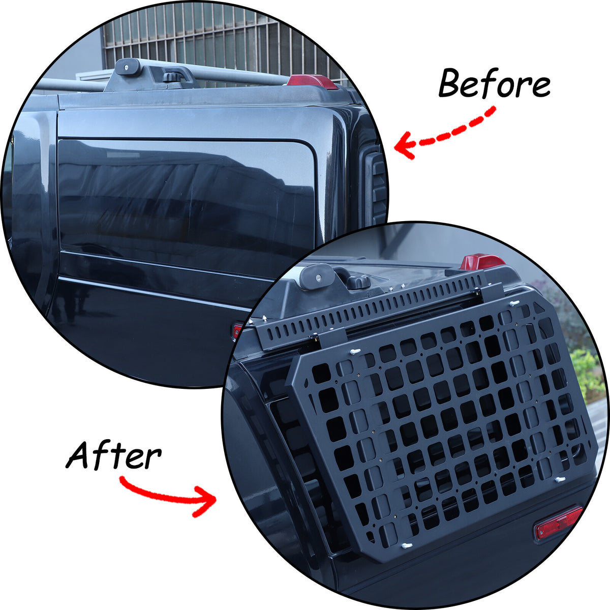 Modular Storage Panel Trunk Left Side Window Molle Shelf For Hummer H2 03-09 US 17