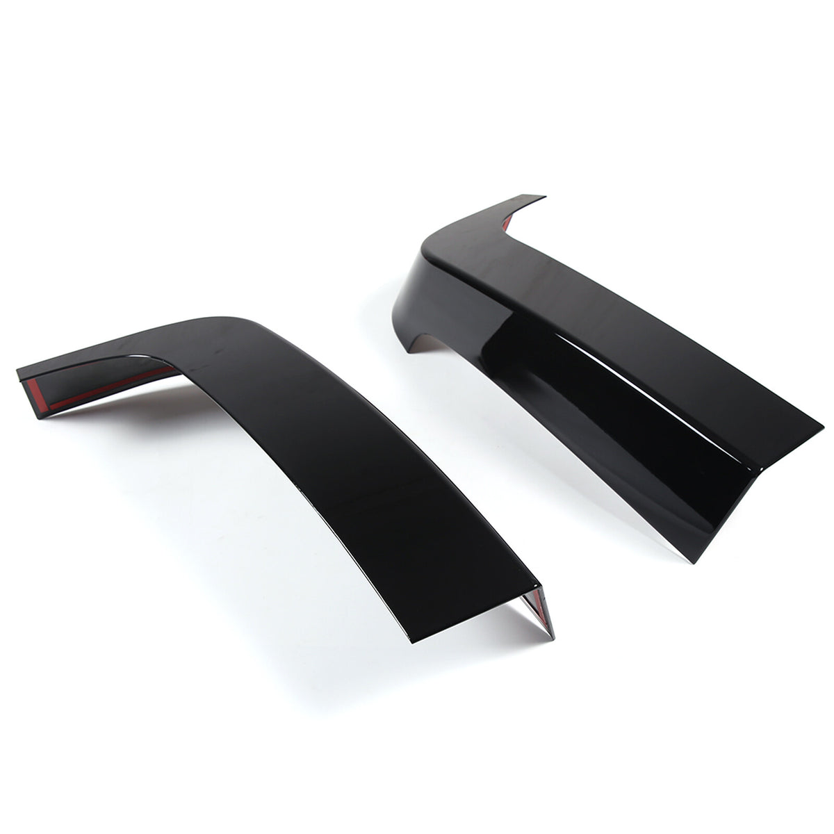2pcs Glossy Black Window Pillar Posts Door Trim Cover For Hummer H3 2005-09 US 6