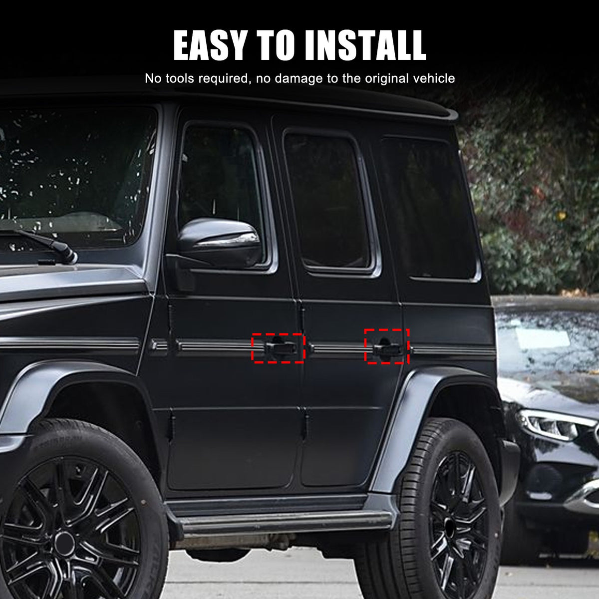 Real Carbon Fiber Exterior Keyless Door Handle Trim For Benz G-Class W465 2025+ 18
