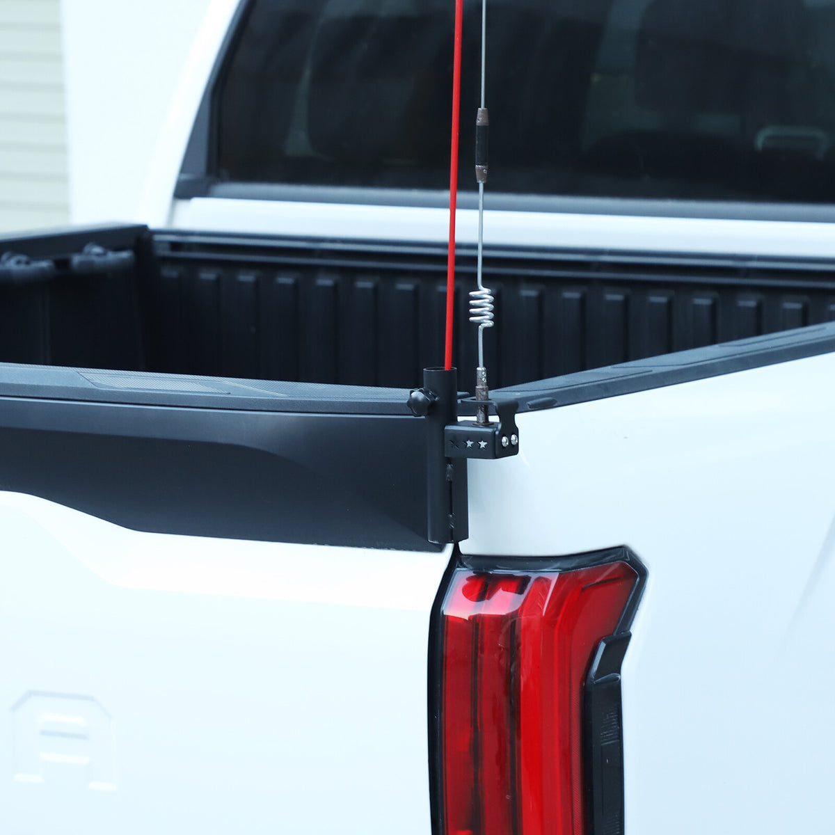 Front Bumper Flagpole Holder Antenna Mount Bracket For Toyota Tundra 2022-25 US 7