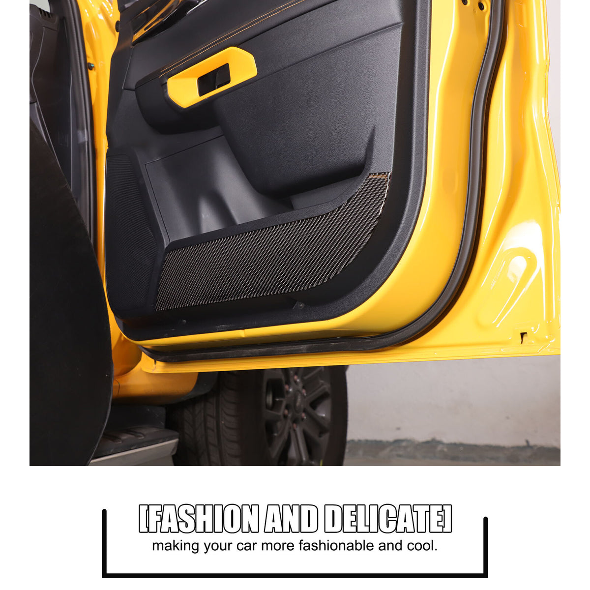 Front & Rear Door Bottom Anti-Kick Sticker Trim For Ford Ranger Raptor T9 2024 10