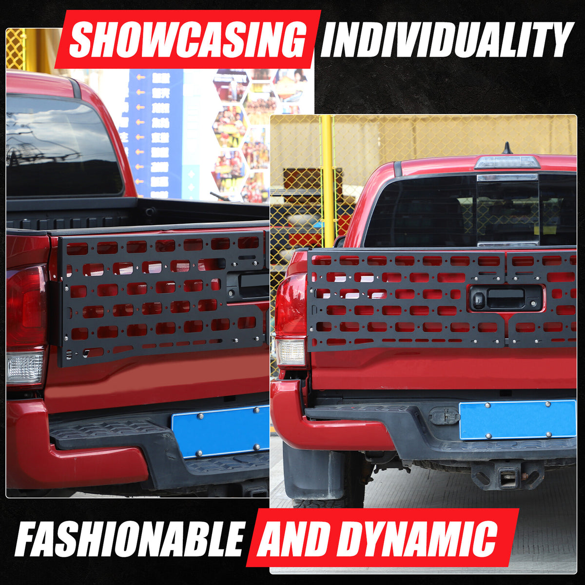 Rear Bed Molle Panel Truck Bed Tailgate Molle Panel For Toyota Tacoma 2016-22 16