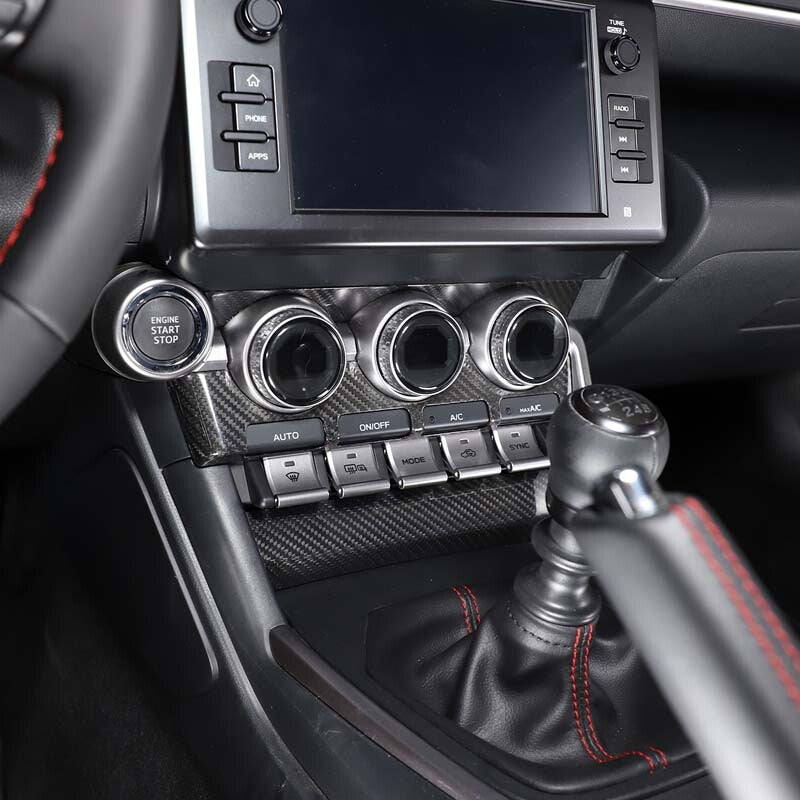 Carbon Fiber Console Air condition Panel Trim For Toyota86 Subaru BRZ 2022 US 3