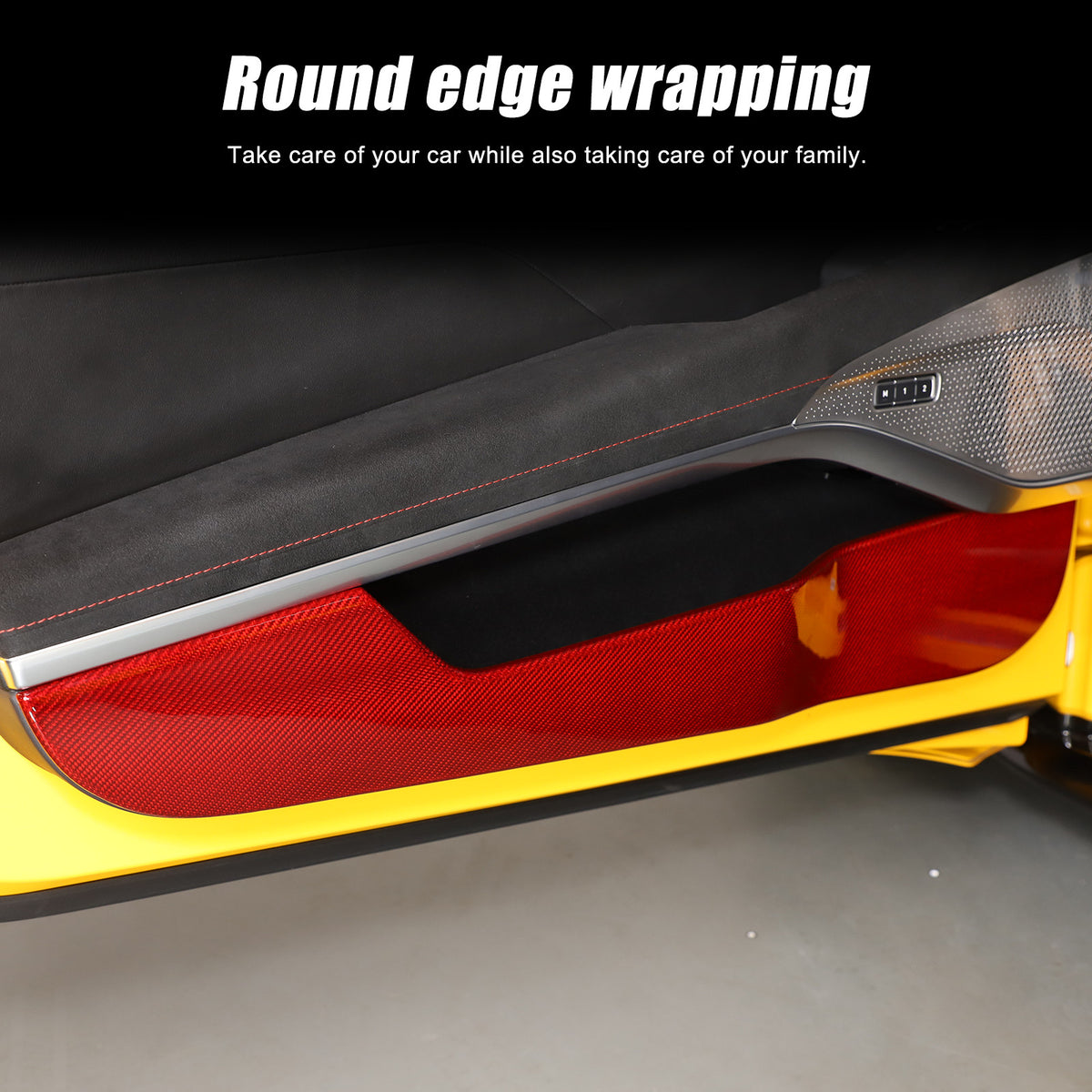 Red Real Carbon Fiber Interior Exterior Conosle Trim Cover For Lotus EMIRA 21-25 202