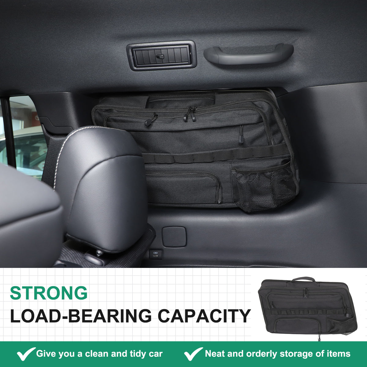 Car Trunk Right Side Window Storage Bag Tool Bag For Lexus GX550 2024 1