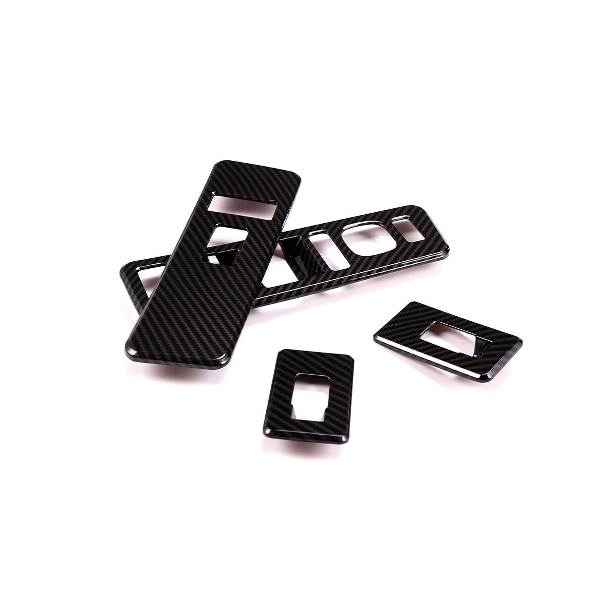For Hummer H2 2003-07 Window Lift Switch Frame ABS Carbon Fiber Color US 10
