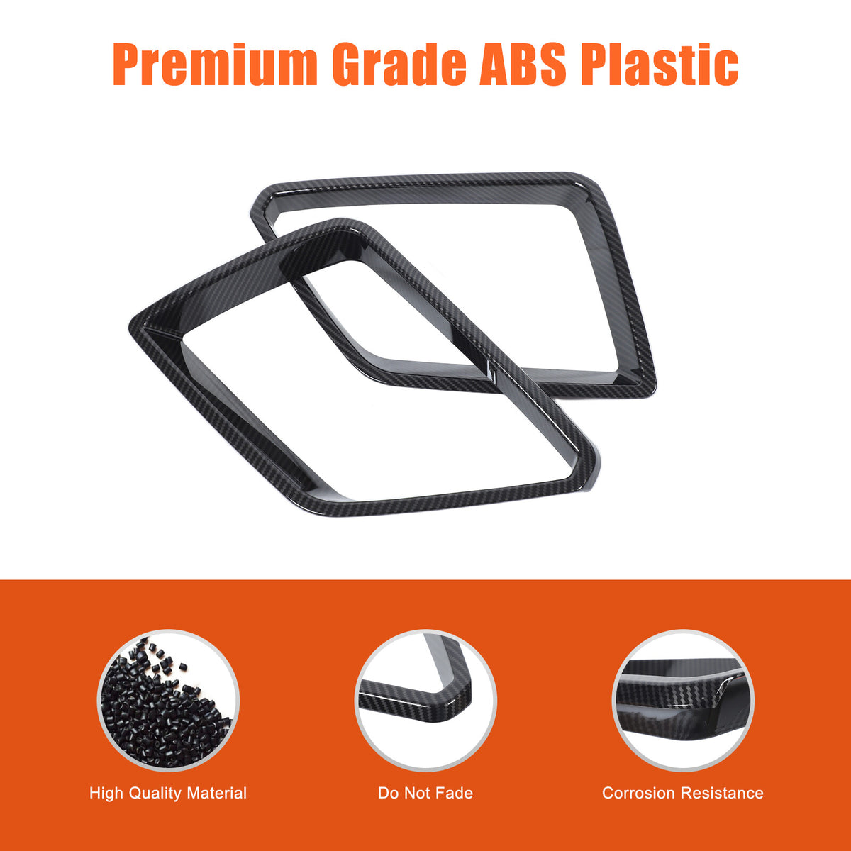 ABS Carbon Fiber Exterior front Grille frame Cover Trim For Pontiac G8 08-09 US 16