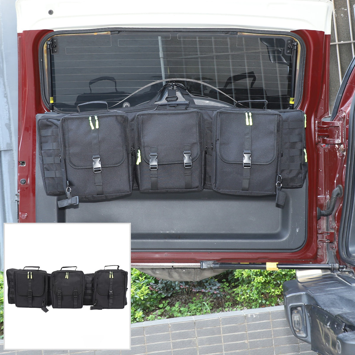 Trunk Rear Door Tailgate Hanging Storage Bag Tray For Toyota FJ Cruiser 2007-21 1