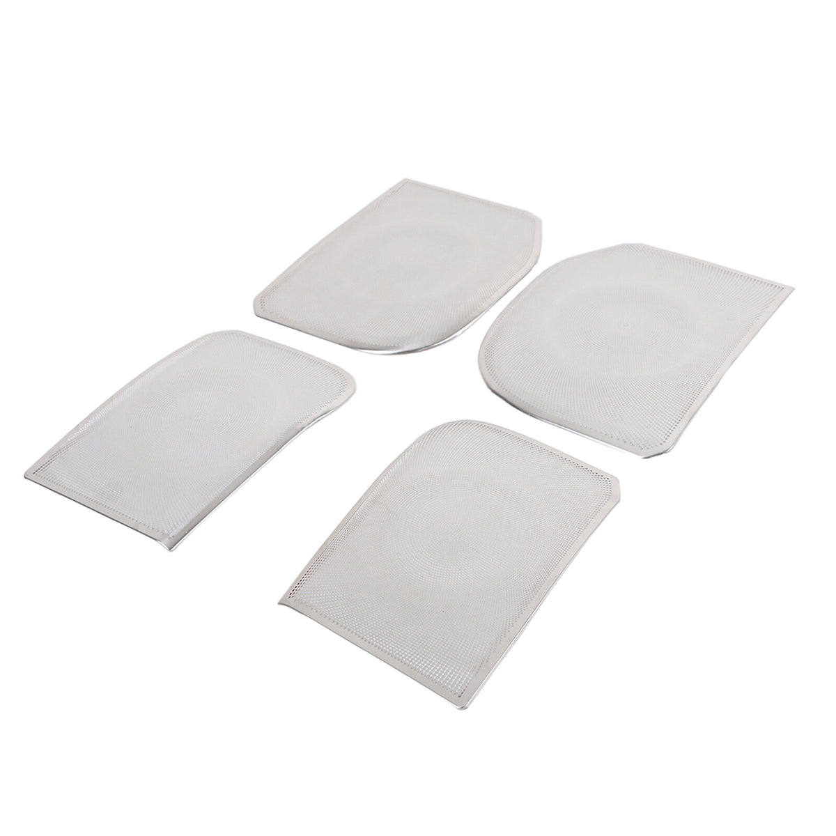 Silver Inner Door Speaker Tweeter Mesh Cover For Toyota Land Cruiser LC250 24+ 12