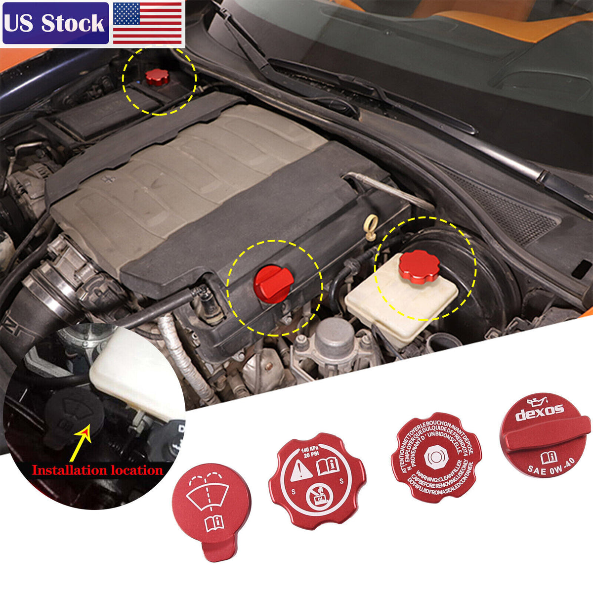 Aluminum Alloy Exterior Hood Engine License Plate Trim For Corvette C8 2020+ US - Variants 26-29 3