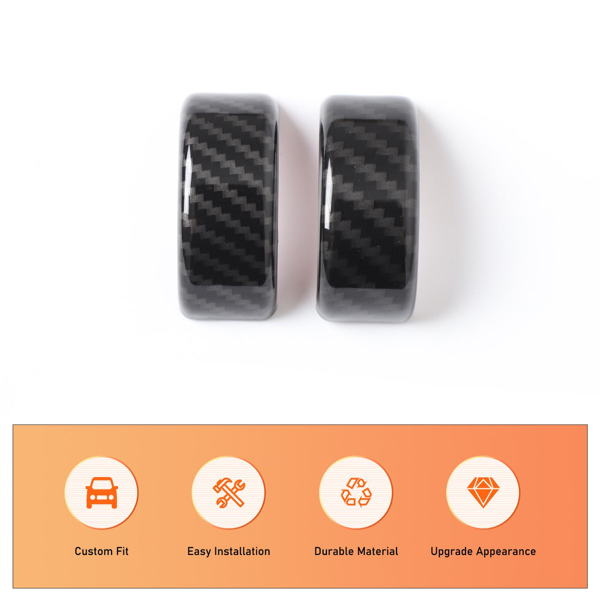 Carbon Fiber ABS Interior Full Decor Cover Trim Kit For Corvette C8 2020-2025 - Styles 51-55 74
