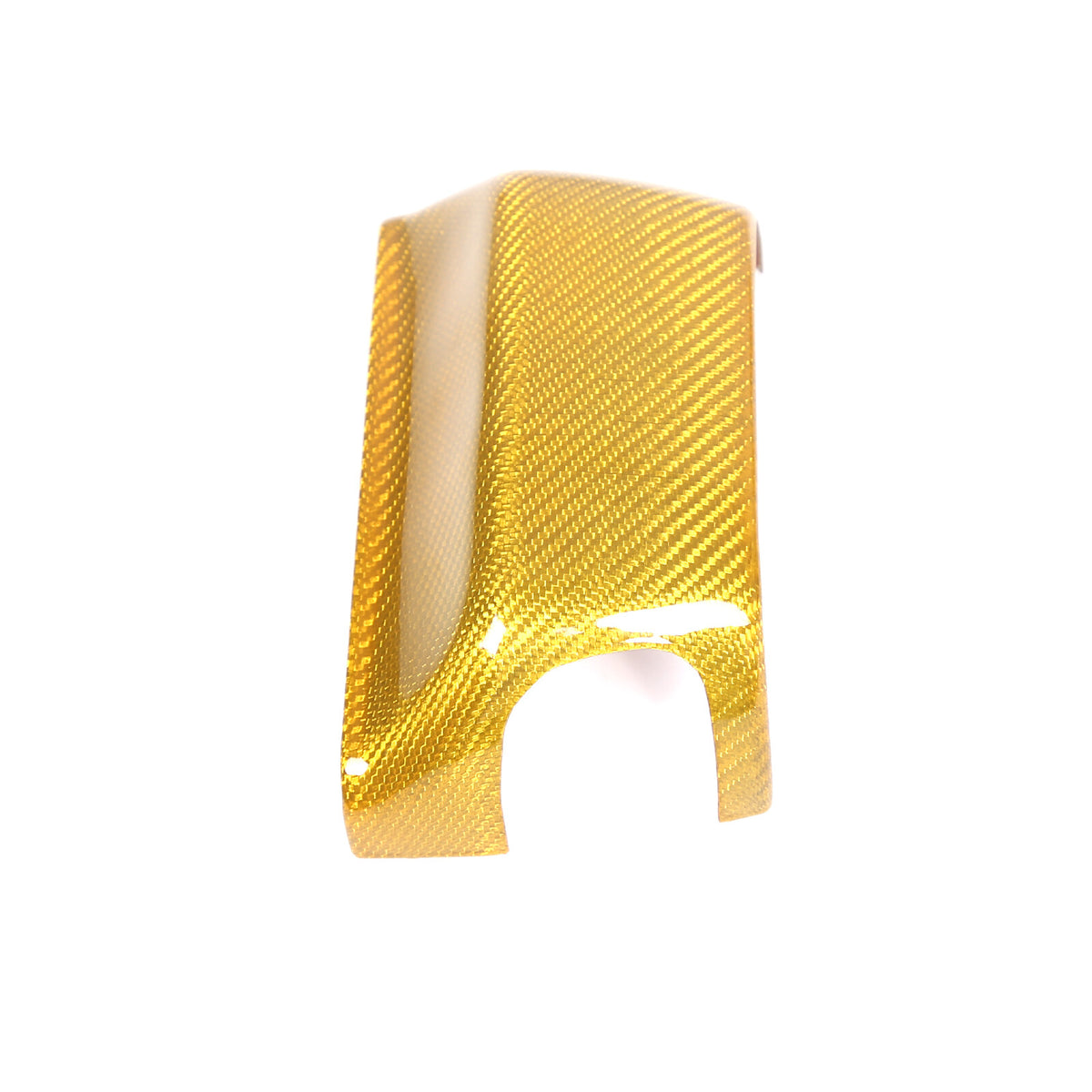 Yellow Carbon fiber Steering Wheel Base Trim Cover For Corvette C8 Z06 2020-26 8