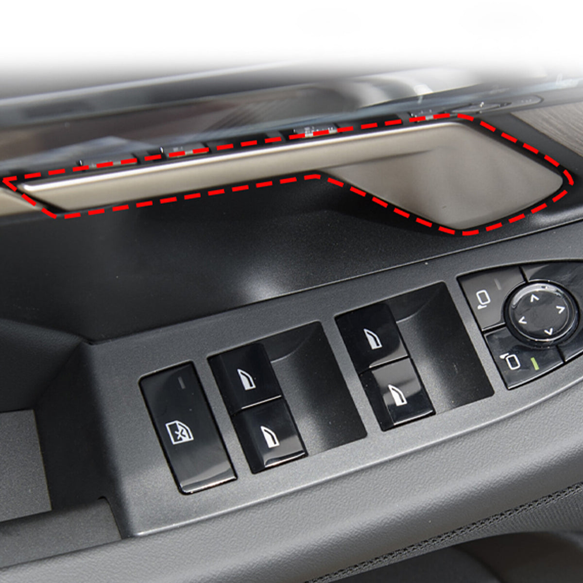 Real Carbon Fiber Interior Door Handle Cover Trim for BMW 5 Series G60 2024+ 12
