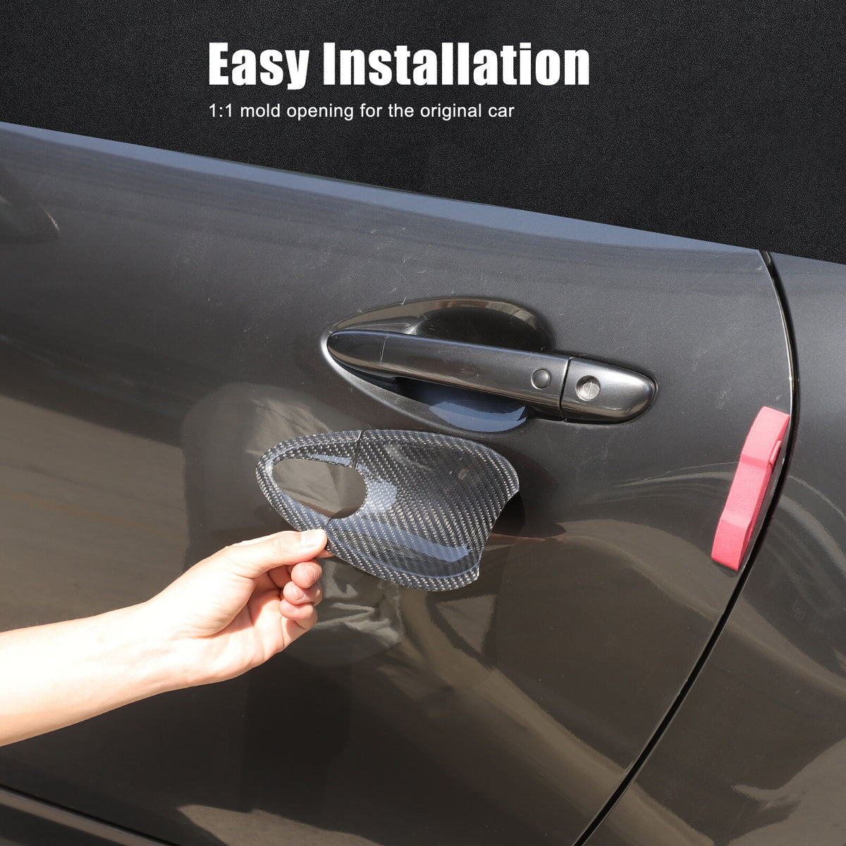 Real Carbon Fiber Exterior Outer Door Bowl Trim For Mazda MX-5 Miata 2016-2025 8