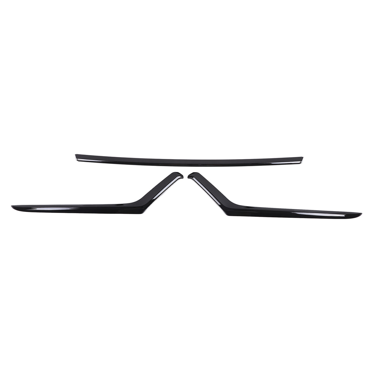 Glossy Black ABS Front Hood Trim Strip Trim For Toyota Grand Highlander 2024+ US 11