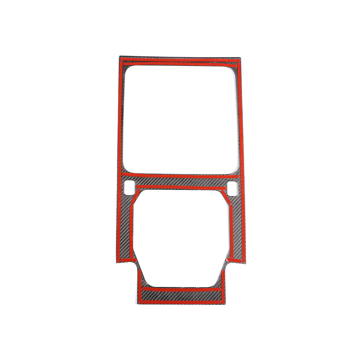 Real Carbon Fiber Center Water Cup Panel Trim For LR Defender 90 110 2020-24 5