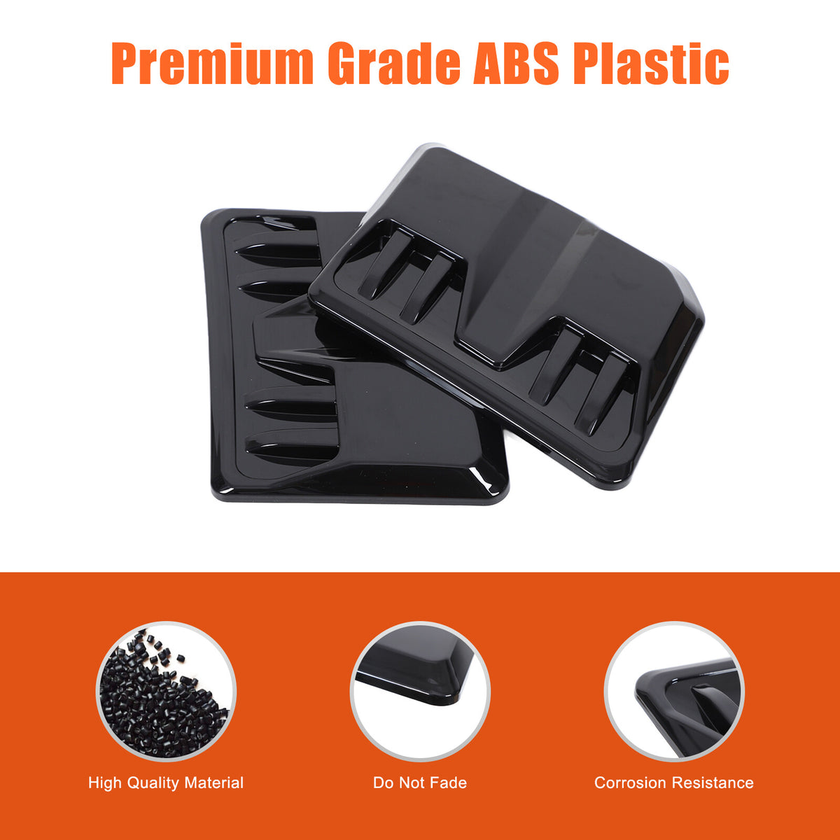 Glossy Black Hood Engine Air Vent Cover Trim For Toyota Tacoma 2015-2022 US 8