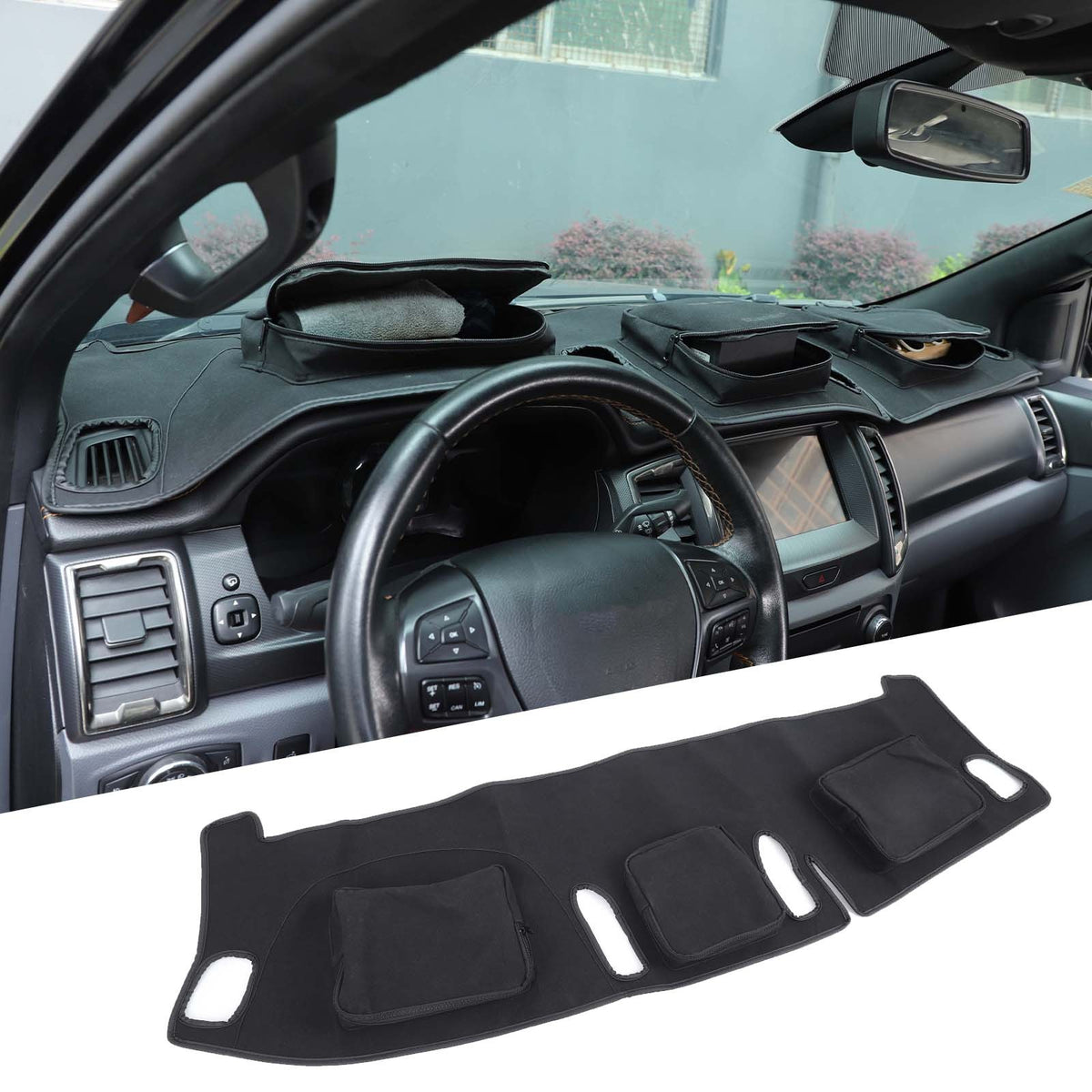 Interior Center Console Dashboard Storage Bag For Ford Ranger T7 T8 2015-21 US 4