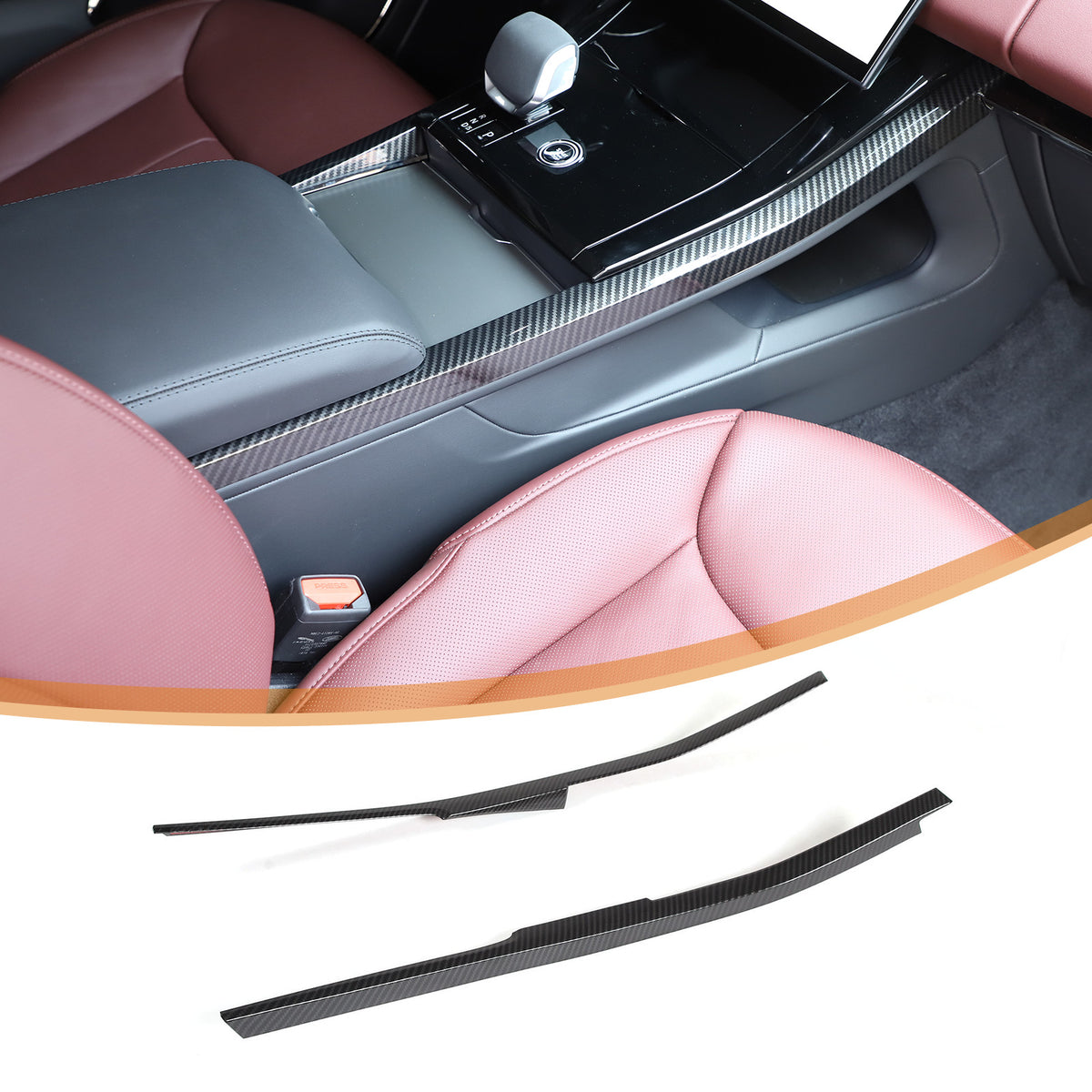Carbon fiber Center Console Gear Shift Trim For Range Rover Sport L461 2023+ US 9