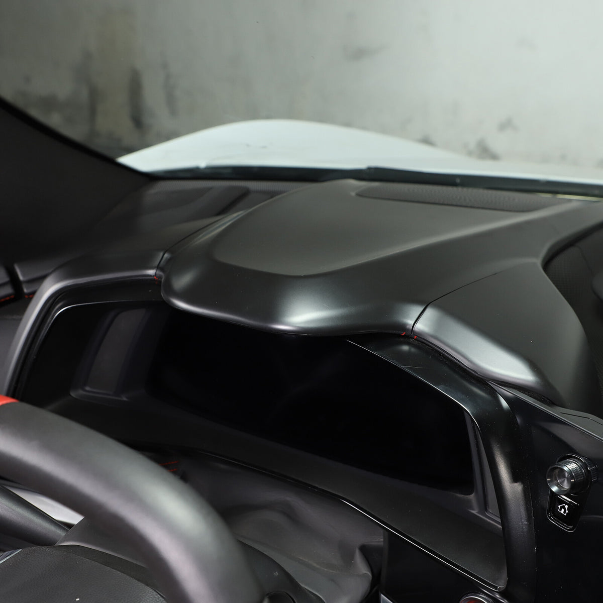 Matte Black ABS Full Interior Set Cover Trim Kit For Corvette C8 2020-25 - Styles 16-20 71
