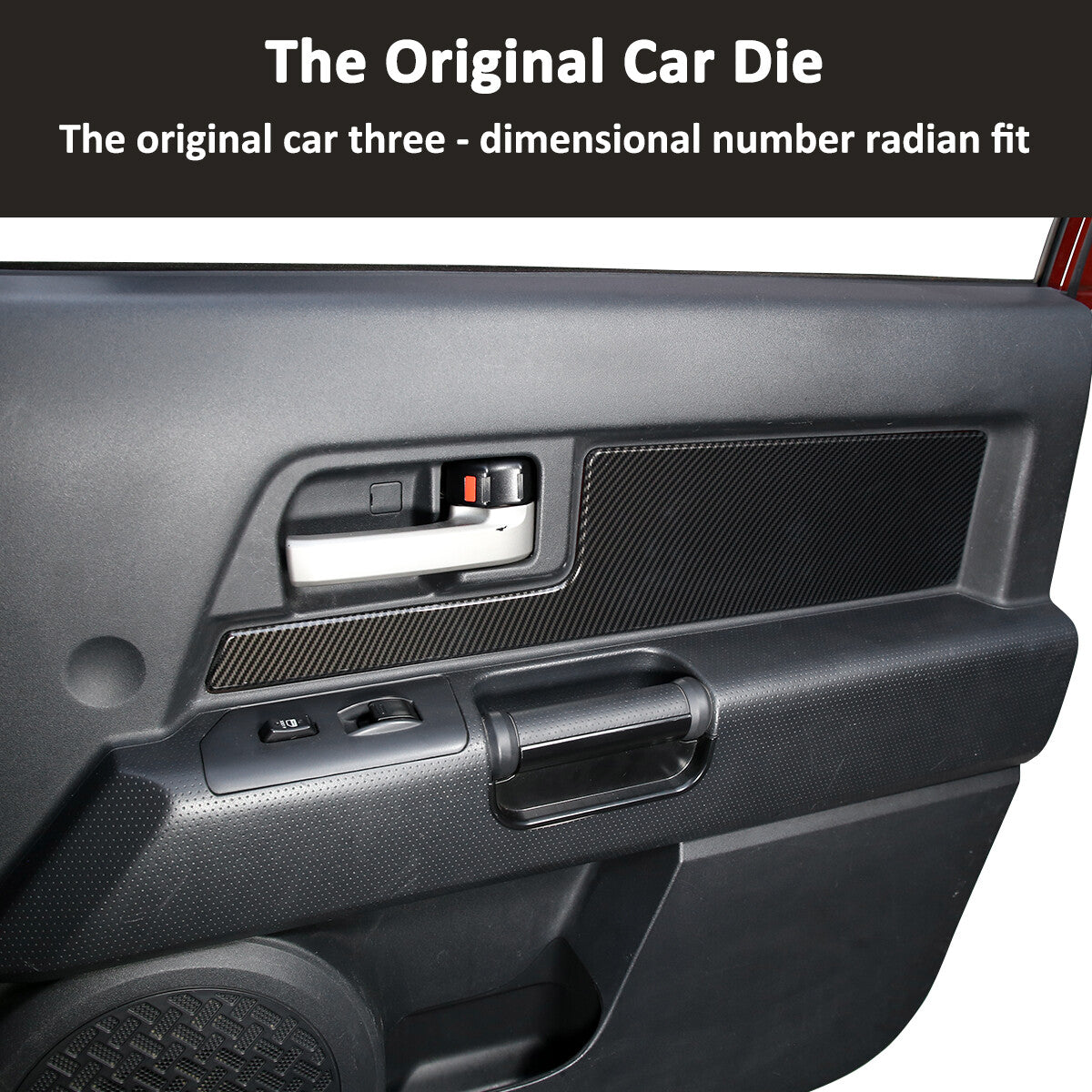 ABS Inner Door Trim Panel Strip Cover Decorate For Toyota FJ Cruiser 2007-2021 6