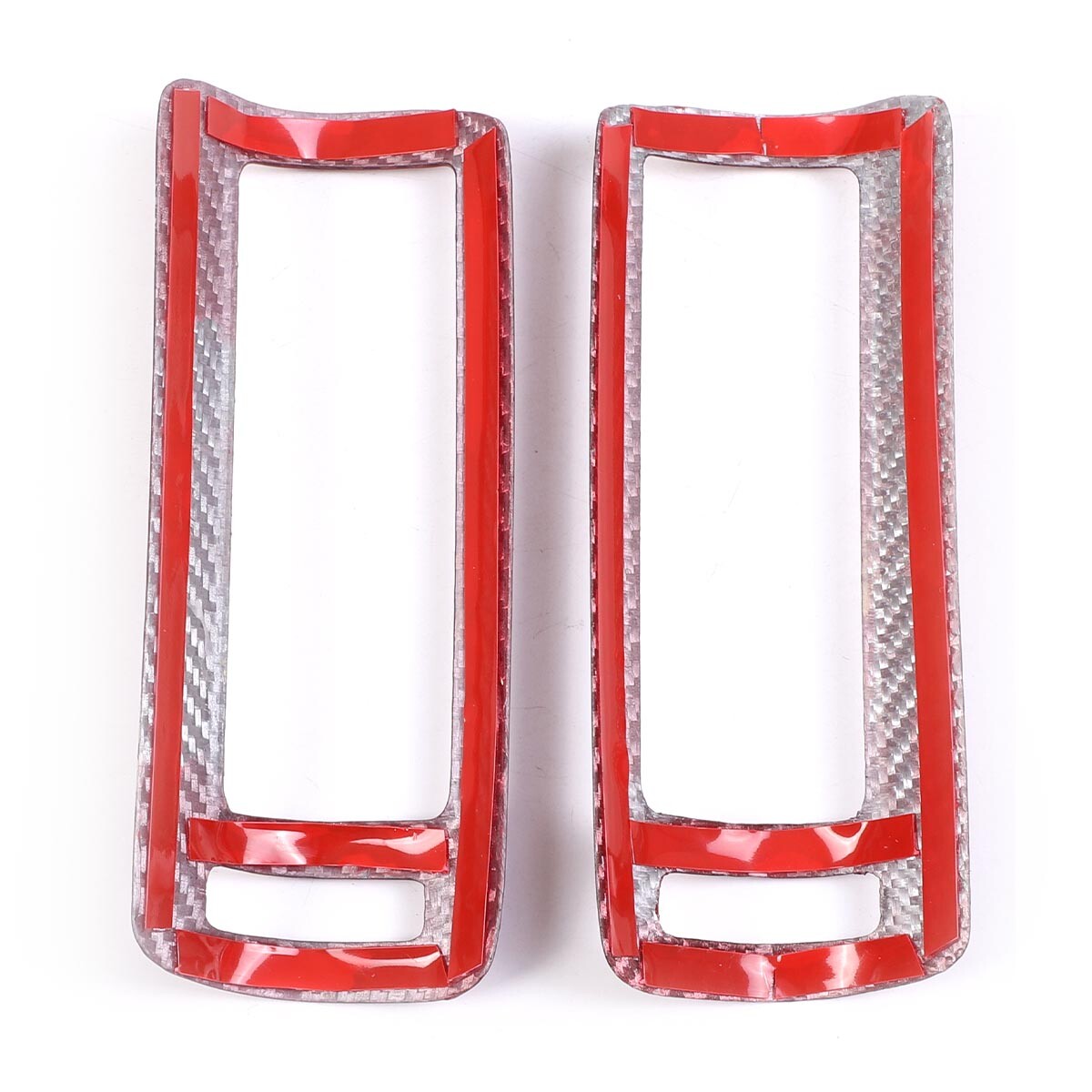 Red Carbon Fiber Car B Pillar Air Outlet Cover Trim For LAMBORGHINI URUS 18-23 5
