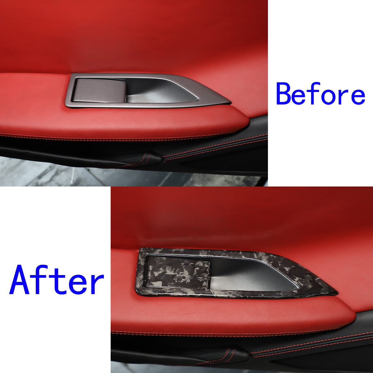 Forged Carbon Fiber Car Interior Kit Cover Trim Set For Ferrari 458 2011-2016 22
