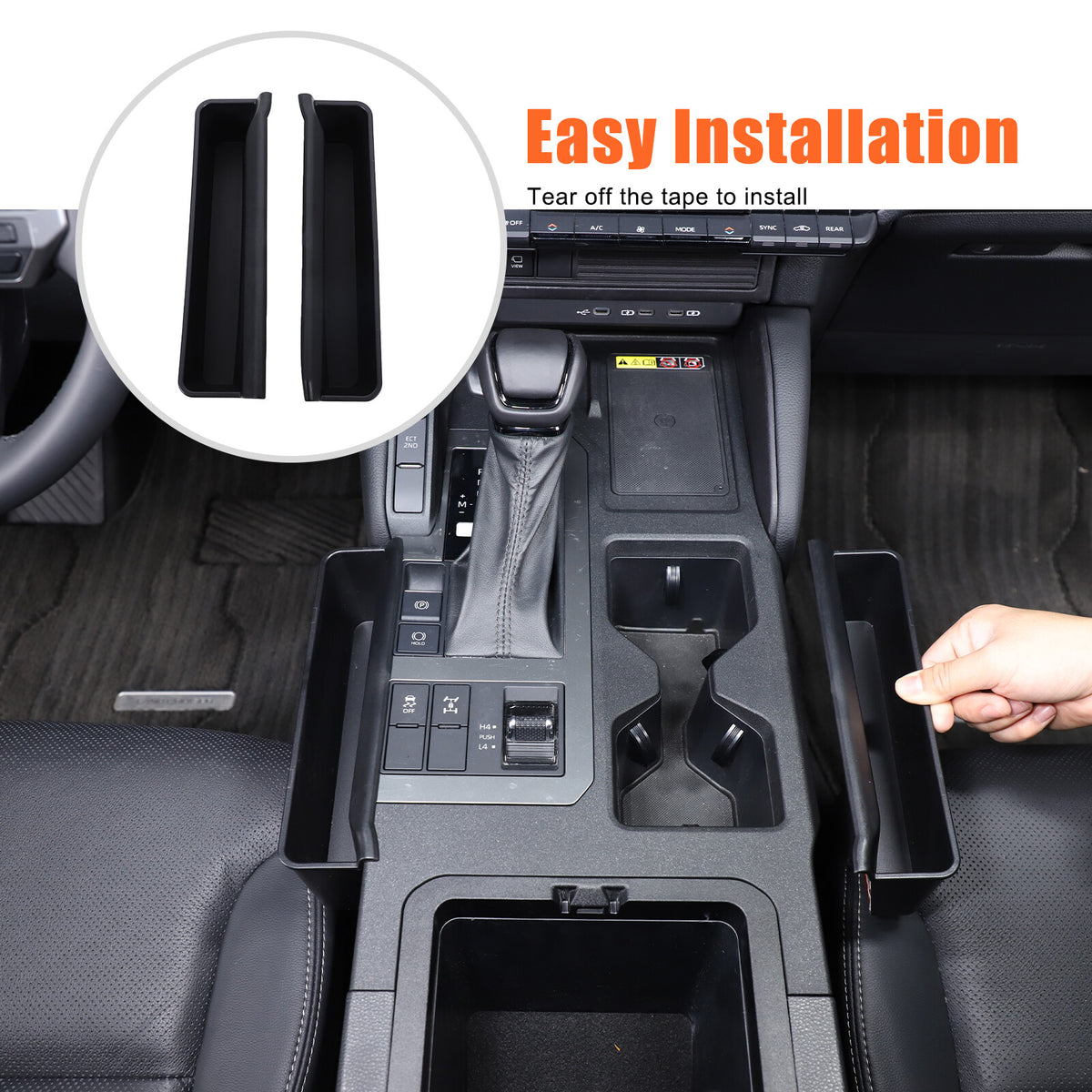 Center Gear Shift Storage Box Cover Trim Tray For Toyota Land Cruiser LC250 24+ 6