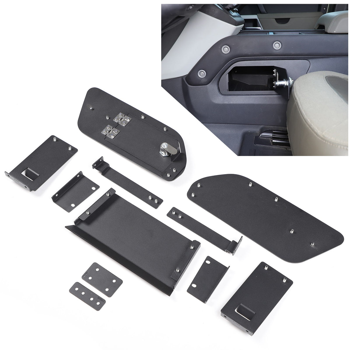 Aluminum Alloy Center Console Lower Safe Box For LR Defender L663 2020-2024 11