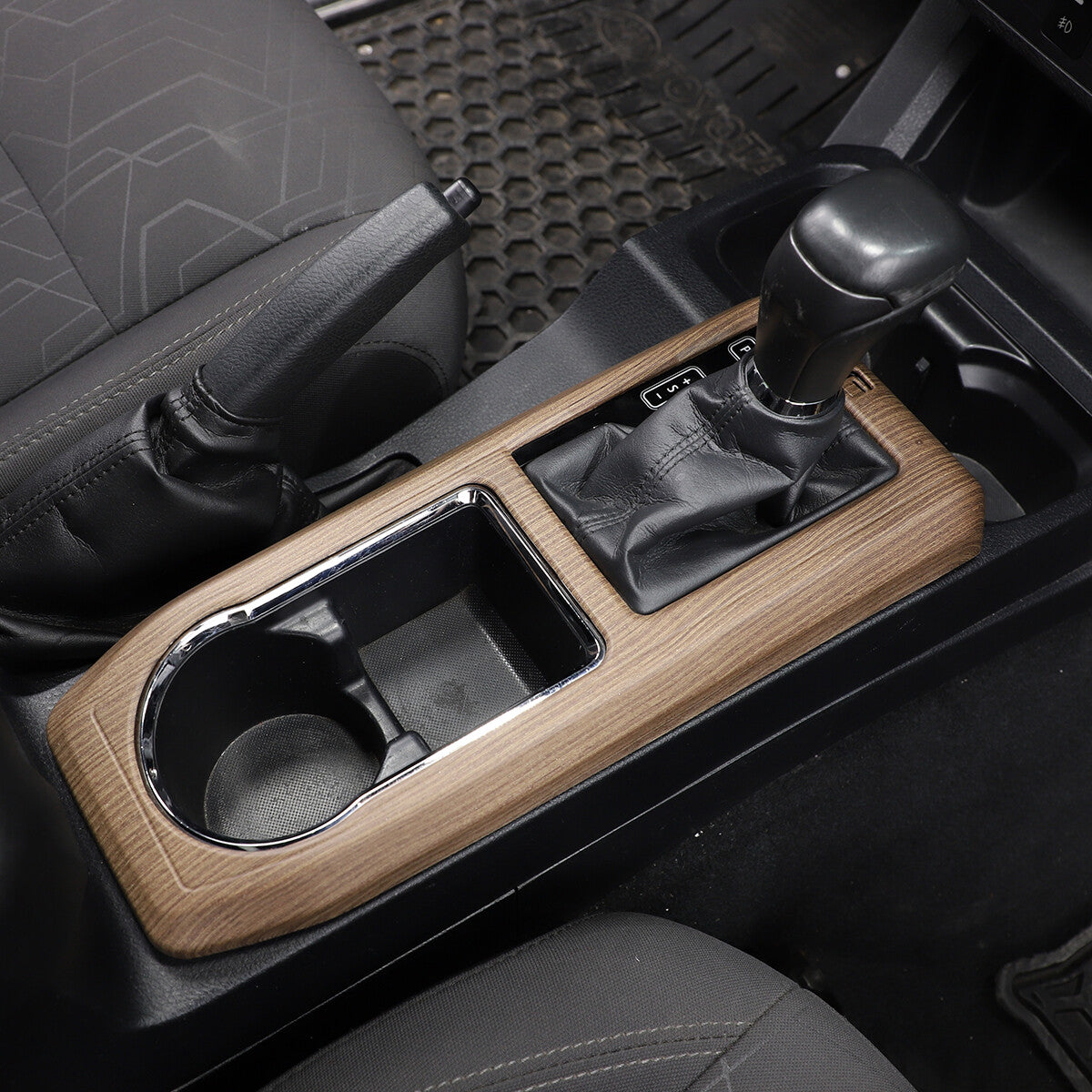 Wood Grain Interior Center Console Cover Trim For Toyota Tacoma 2016-2023 40