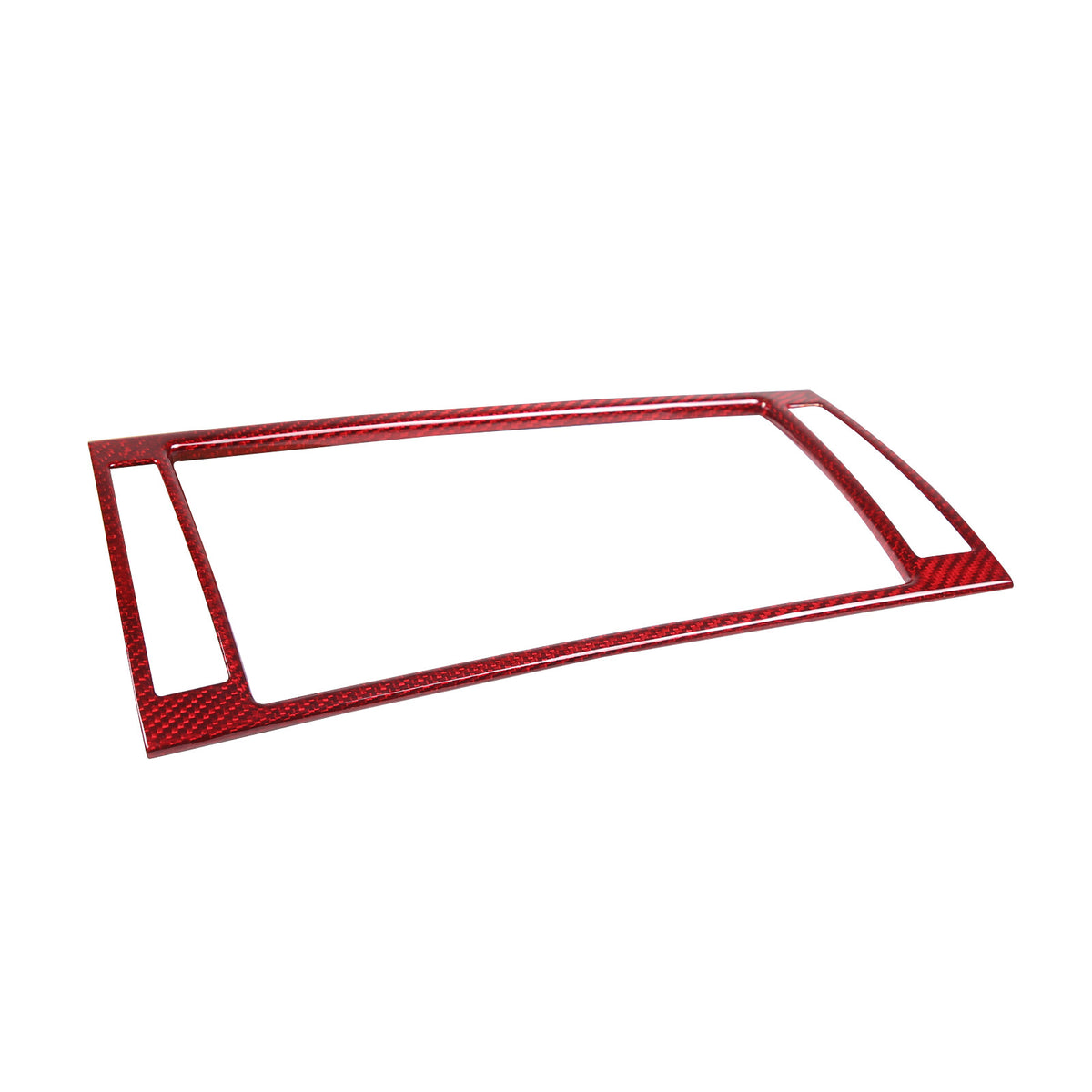 Red Carbon Fiber Dashboard Navigation Cover Trim for For Jaguar F-TYPE 13-18 7