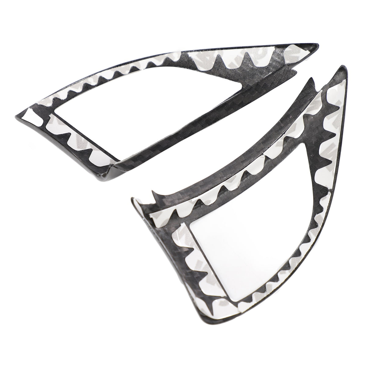 Real Dry Carbon Fiber Steering Wheel Button Trim For Fiat 500 Abarth 2008-2015 20