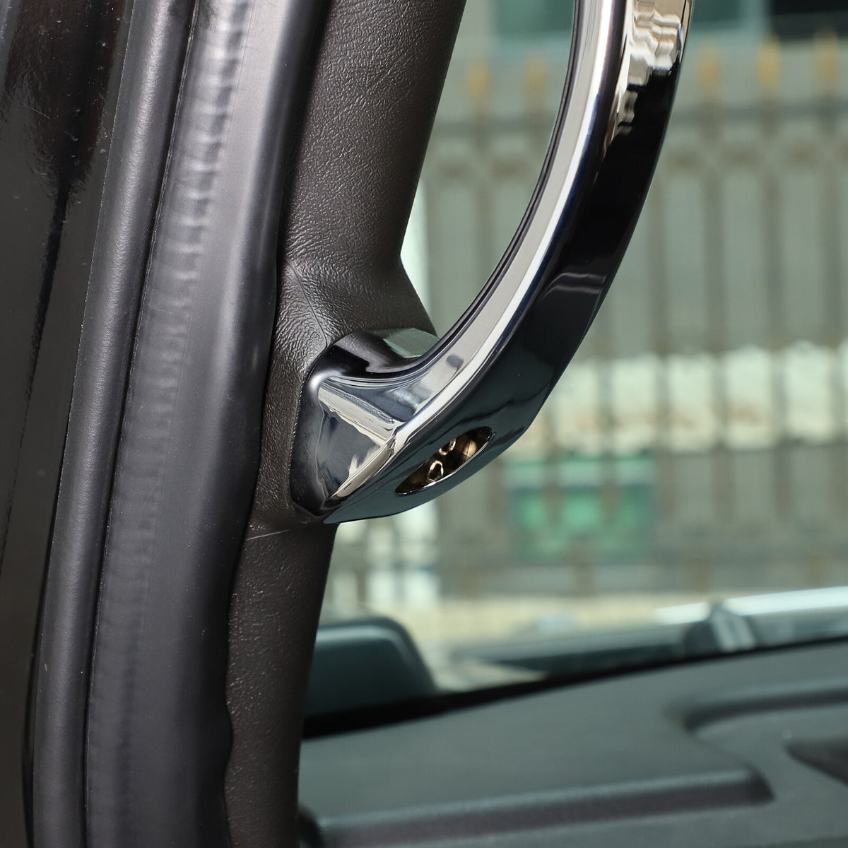 Silver Pair Set Pull Grab Handle A Pillar Alloy Post Trim For Hummer H2 2003-07 10