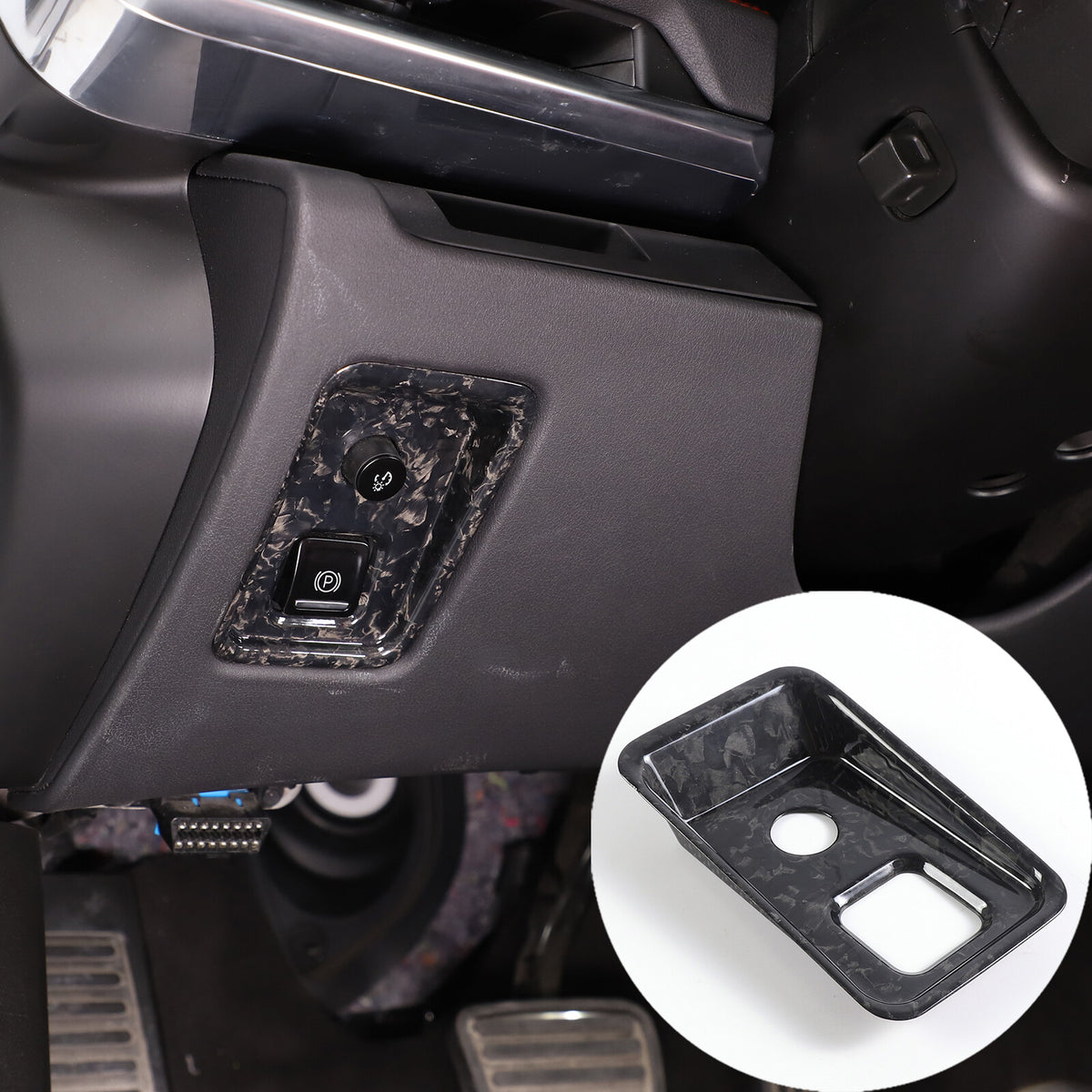 16PCS Forged Real Carbon fiber Car interior Kit Cover Trim Set For Corvette C8 9