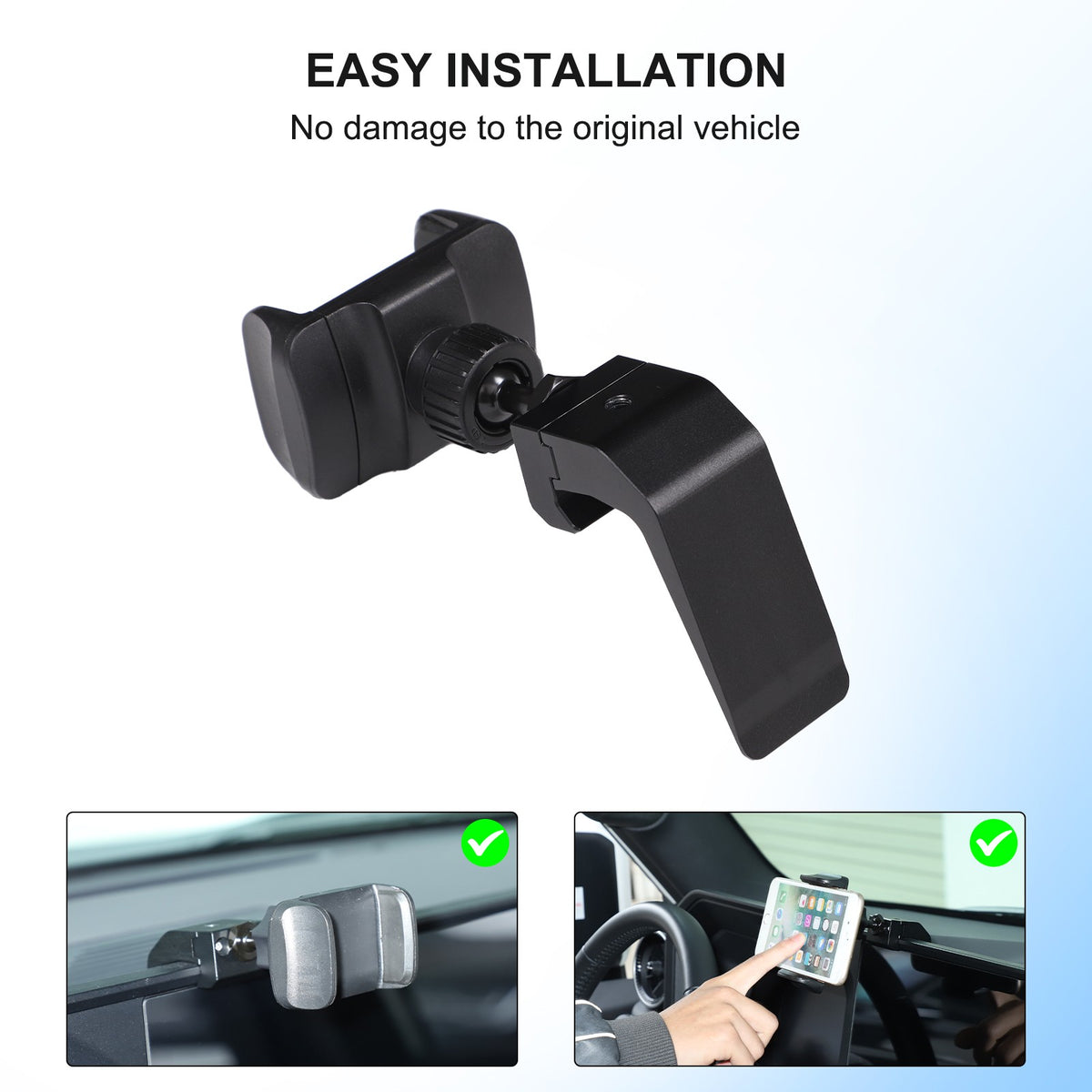 Navigation Screen Phone Mount Bracket For Toyota Land Cruiser LC250 Prado 2024+ 23