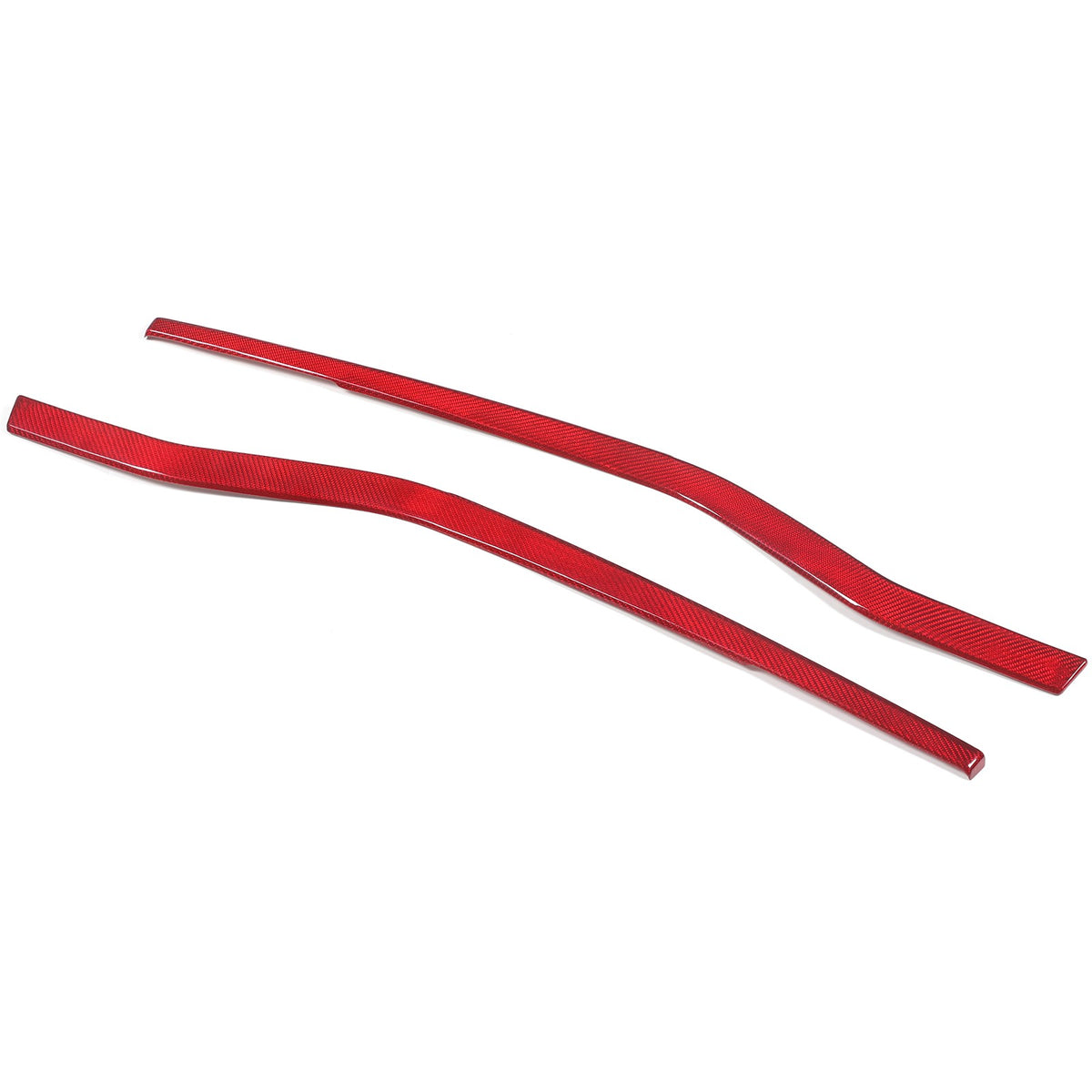Red Real Carbon Fiber Interior Inner Door Panel Trim For Lotus Emira 2021-2023 10