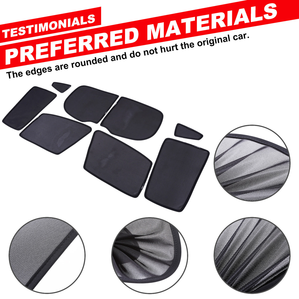 Full Car Window Screen Sun Shade Mesh Cover Windshield for Subaru Crosstrek 24+ 20
