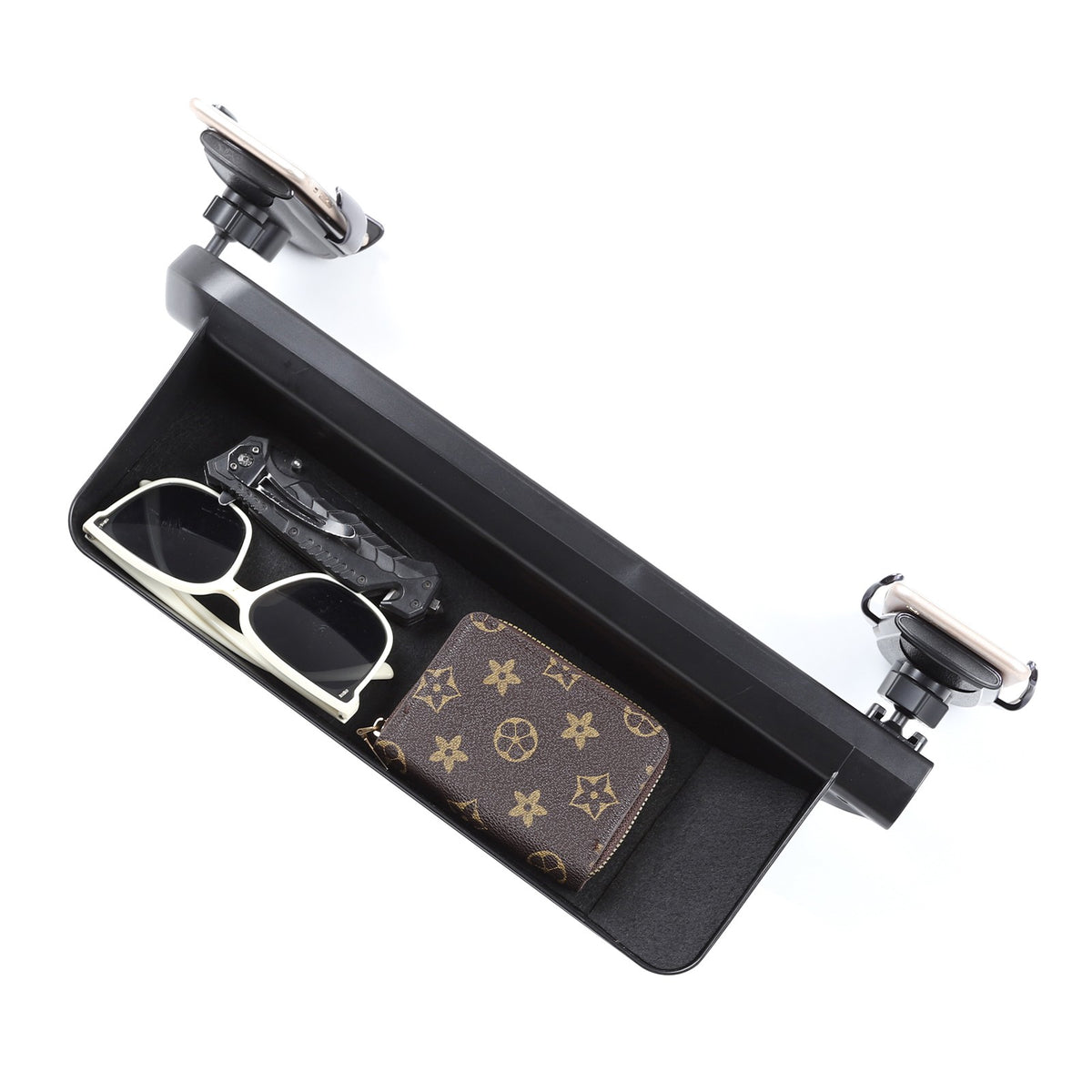 Wireless Charging Phone Holder Storage Box Tray For Toyota Prado LC250 2024+ 18