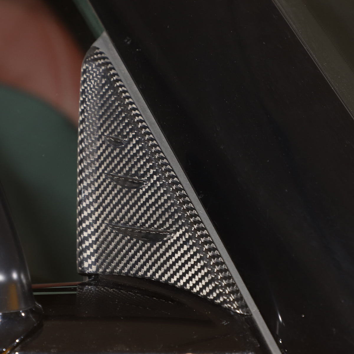Real Carbon Fiber anti-wind buffeting deflector for Totota Supra MK5 A91 19-24 8