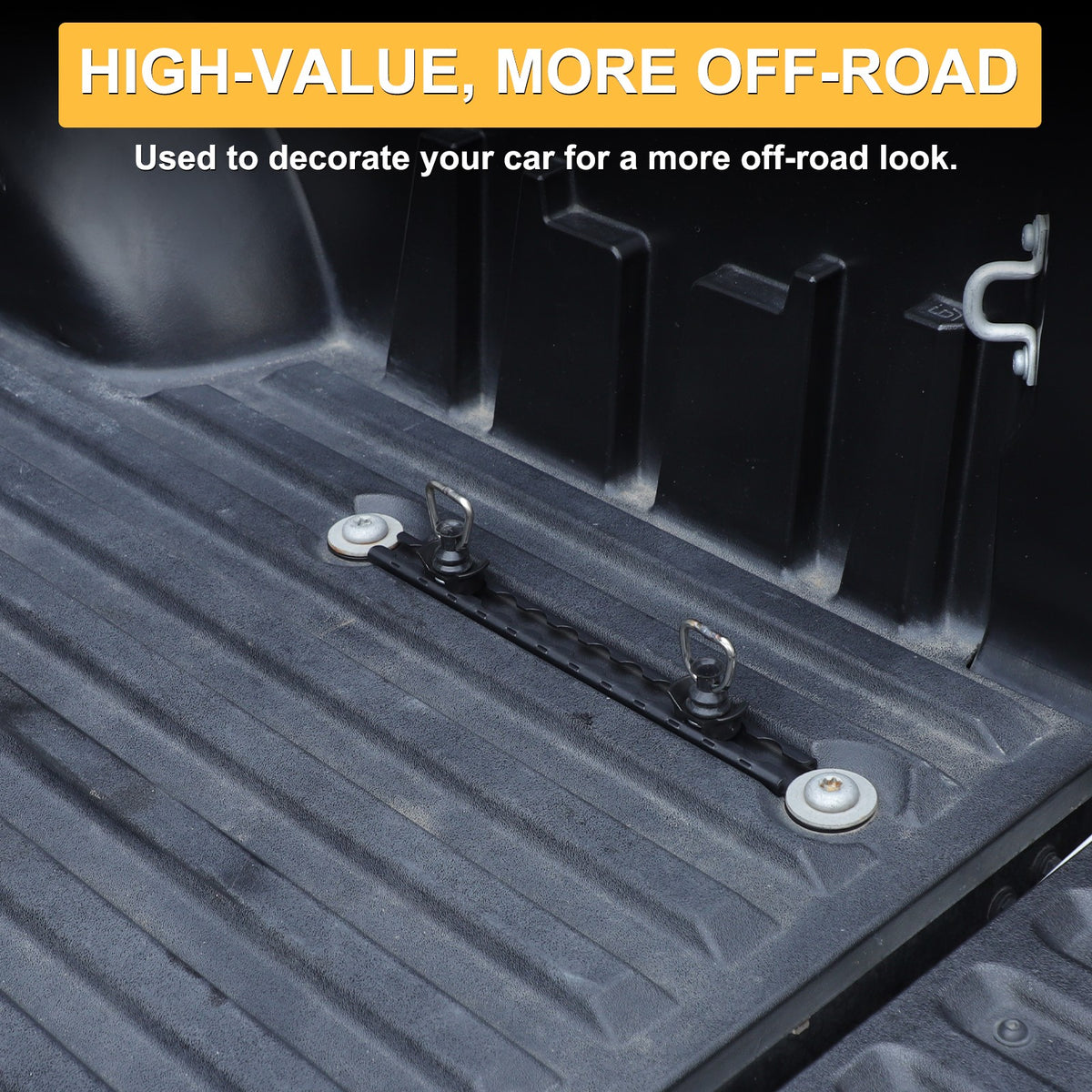 Rear Bed Side Expansion Slide Rails Bed Tie-Down Rails For Toyota Tundra 22+ US 11