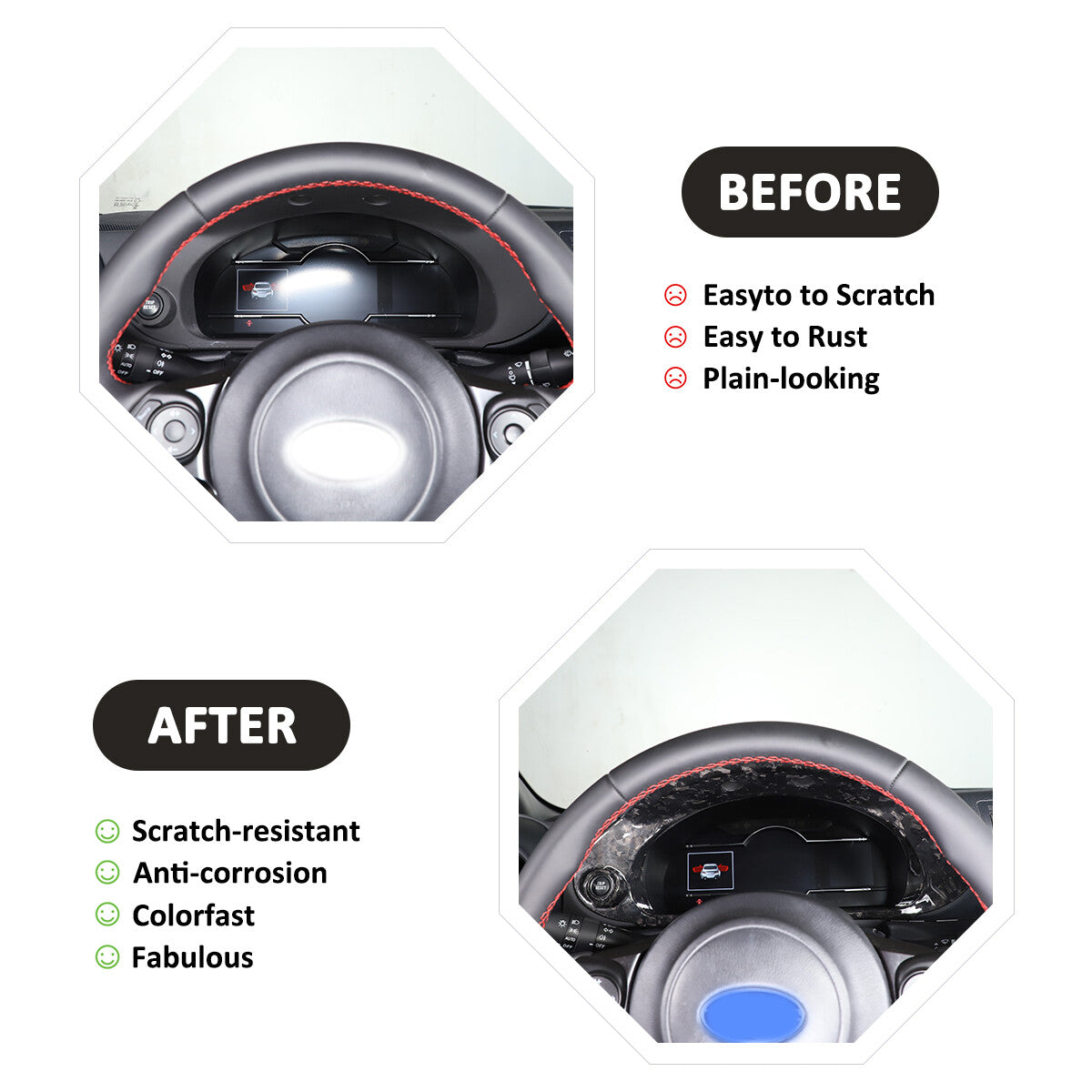 Forged Carbon Car Dashboard Box Cover Bezel Trim For Toyota 86 Subaru BRZ 22-23 2