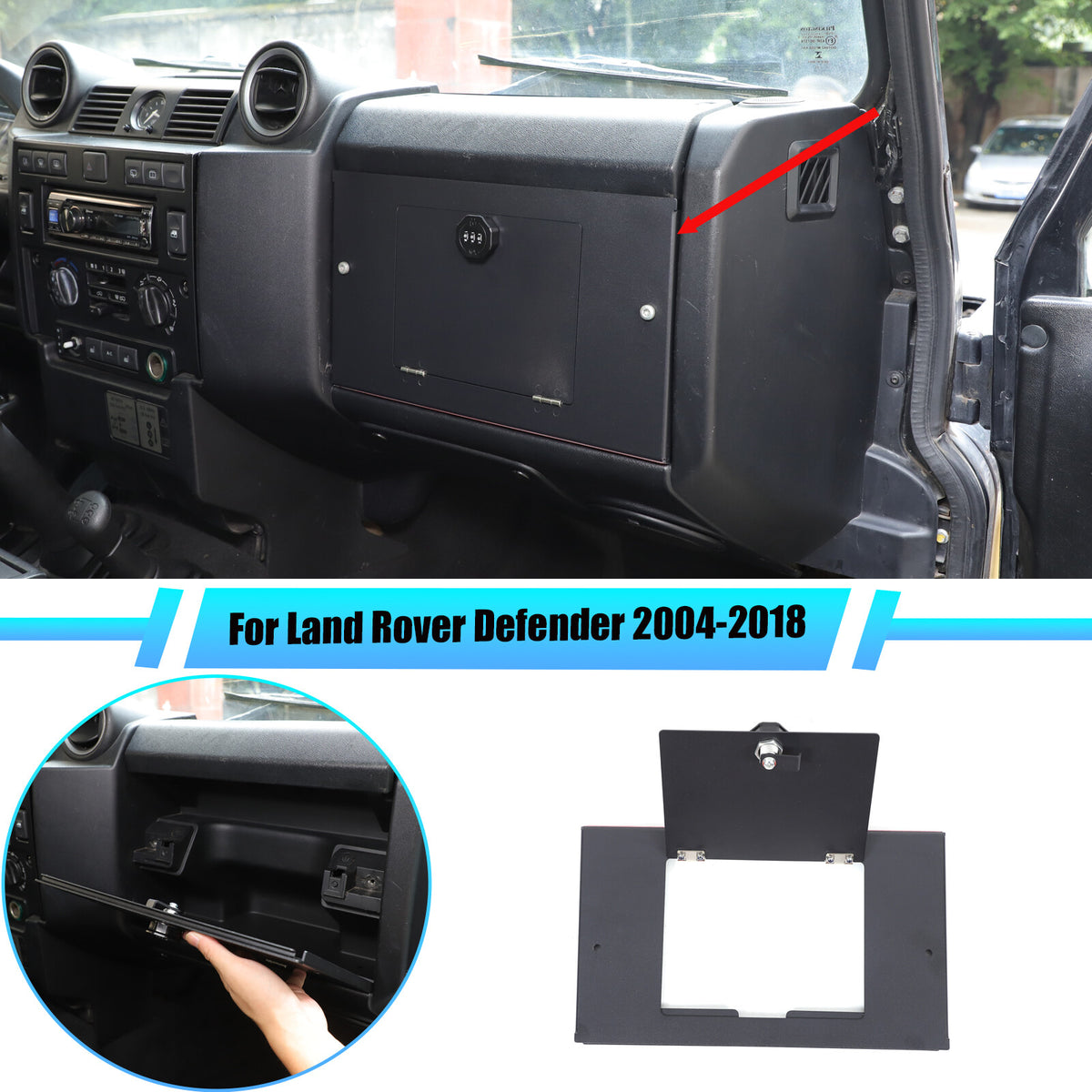 Passanger Side Vault Safe Box Cargo Storage Lock Box For LR Defender L316 04-18 1