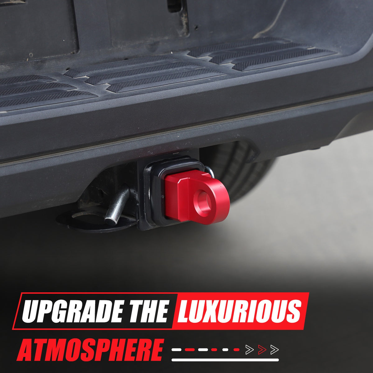Red Alloy Trailer Mount Receiver Hitch Tow Hook For Toyota Tundra 22+ US 16