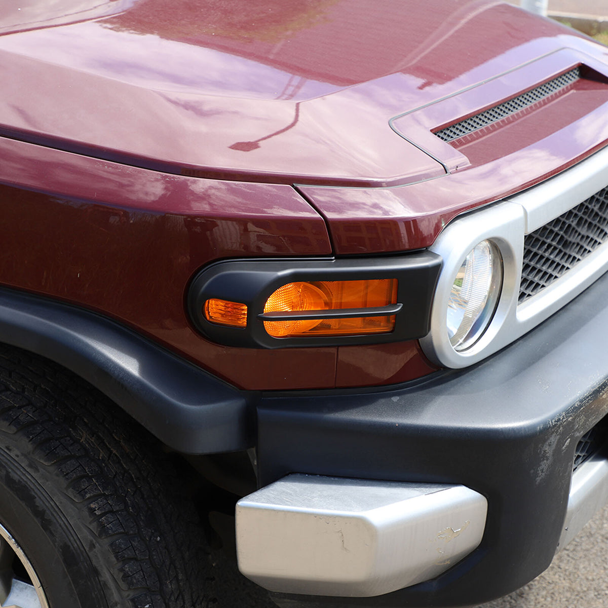 Matte Black ABS Full Exterior Cover Trim Set For Toyota FJ Cruiser 2007-2021 35